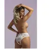 Christine - Sexy Lace Crotchless Panty - Blanc