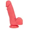 EasyToys Dildo - With Balls Coral Pink - 17,5 cm