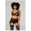 Christine Vesper Ensemble à effet mouillé avec soutien-gorge