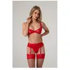 Christine Ensemble 3 pièces avec soutien-gorge Marzia - Rouge