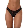 Christine String en dentelle avec entrejambe ouverte Marzia - Noir