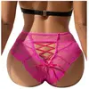 Christine Culotte de luxe en dentelle avec lacets - rose