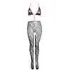 CHRISTINE Catsuit séduisant - Noir/Rouge