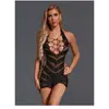 CHRISTINE Robe Glitter - Noir