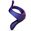 Hueman - Cockring vibrant avec bras de stimulation "Solar "- Bleu