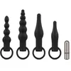 EasyToys Bouchons anaux avec vibromasseur à balle - Noir