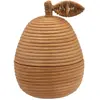 Anna + Nina - Boîte de rangement en rotin Poire Naturel taille unique