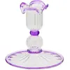 Anna + Nina - Bougeoir Jane en verre Violet taille unique