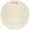Anna + Nina - Assiette I Love You Crème taille unique