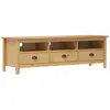 vidaXL Meuble TV Hill Range Marron miel 158x40x47cm Bois de pin solide