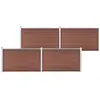 vidaXL Clôture de jardin WPC 699x106 cm Marron