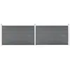 vidaXL Clôture de jardin WPC 353x106 cm Gris