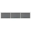 vidaXL Clôture de jardin WPC 526x106 cm Gris