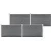vidaXL Clôture de jardin WPC 699x106 cm Gris