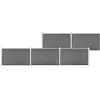 vidaXL Clôture de jardin WPC 872x106 cm Gris