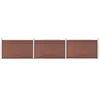 vidaXL Clôture de jardin WPC 526x106 cm Marron