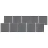 vidaXL Clôture de jardin WPC 1737x186 cm Gris