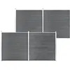 vidaXL Clôture de jardin WPC 699x186 cm Gris