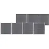 vidaXL Clôture de jardin WPC 1218x186 cm Gris
