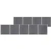 vidaXL Clôture de jardin WPC 1564x186 cm Gris