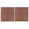 vidaXL Clôture de jardin WPC 353x186 cm Marron