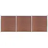 vidaXL Clôture de jardin WPC 526x186 cm Marron