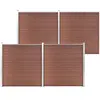 vidaXL Clôture de jardin WPC 699x186 cm Marron