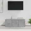vidaXL Meuble TV Gris béton 80x34x30 cm Aggloméré