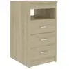 vidaXL Armoire à tiroirs Chêne sonoma 40x50x76 cm Bois d'ingénierie