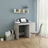 vidaXL Bureau Gris béton 100x50x76 cm Bois d'ingénierie