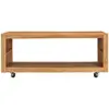 vidaXL Table basse 110x60x40 cm bois de teck massif