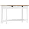vidaXL Table console Hill avec 2 tiroirs 110x45x74 cm Pin solide