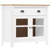 vidaXL Buffet Hill Blanc 90x40x80 cm Bois de pin solide