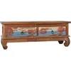 vidaXL Meuble TV 110x35x40 cm Bois de teck recyclé