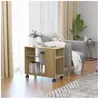 vidaXL Table d'appoint Chêne sonoma 70x35x55 cm Bois d'ingénierie