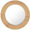 vidaXL Miroir mural 40 cm Teck Rond