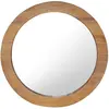vidaXL Miroir mural 60 cm Teck Rond