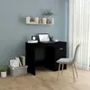 vidaXL Bureau Noir 100x50x76 cm Aggloméré