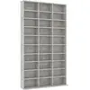 vidaXL Armoire à CD Gris béton 102x16x177,5 cm Bois d'ingénierie