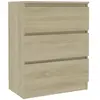 vidaXL Buffet Chêne sonoma 60x35x76 cm Bois d'ingénierie