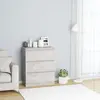 vidaXL Buffet Gris béton 60x35x76 cm Bois d'ingénierie