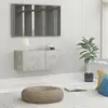 vidaXL Meuble TV Gris béton 80x30x30 cm Aggloméré