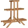 vidaXL Support pour plantes 83x25x83 cm Bois de sapin
