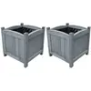 vidaXL Lits surélevés de jardin 2 pcs 30x30x30 cm Bois de sapin massif