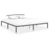 vidaXL Cadre de lit Gris Métal 200 x 200 cm