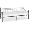 vidaXL Cadre de lit de repos Gris Métal 90 x 200 cm