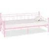 vidaXL Cadre de lit de repos Rose Métal 90 x 200 cm
