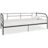 vidaXL Cadre de lit de repos Gris Métal 90 x 200 cm