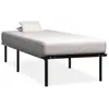 vidaXL Vidaxl Cadre De Lit Noir Métal 100x200 Cm
