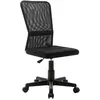 vidaXL Chaise de bureau Noir 44x52x100 cm Tissu en maille